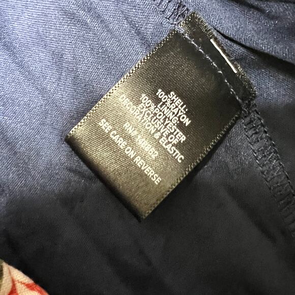 Torrid Maxi Challis Navy Blue Floral Dress Size 3X - Picture 9 of 13